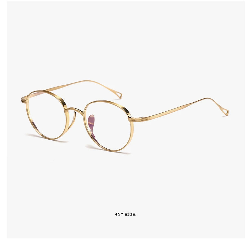 2015 Round Eyeglass Titanium Retro Square Glasses Frames Men Women Eyeglasses Frames Eyewear Business Korean Spectacles Frame