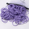 50PCS Macaron Rubber Band Hairband Headband High Elastic Durable Hair Ring Tied High Ponytail Women's Kids Hair Headwear