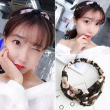 Cross elastic headband chiffon silk headband ladies headband hair accessory sports face wash