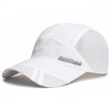 Mesh Baseball Hat Summer Men Women Sunhat With Visor Breathable Quick-Dry Outdoor Fishing Hiking Running Sports Cap Fashion