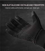 LOOGDEEL Skiing Gloves Waterproof Windproof Winter Cycling Running Ski Warmth Sports Gloves Touch Screen Full Fingers Non-Slip