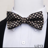 Fashion Brand Brand Silk Bow Tie Dark Blue Man Dot Wedding Accessories lover's day Fit Formal Party