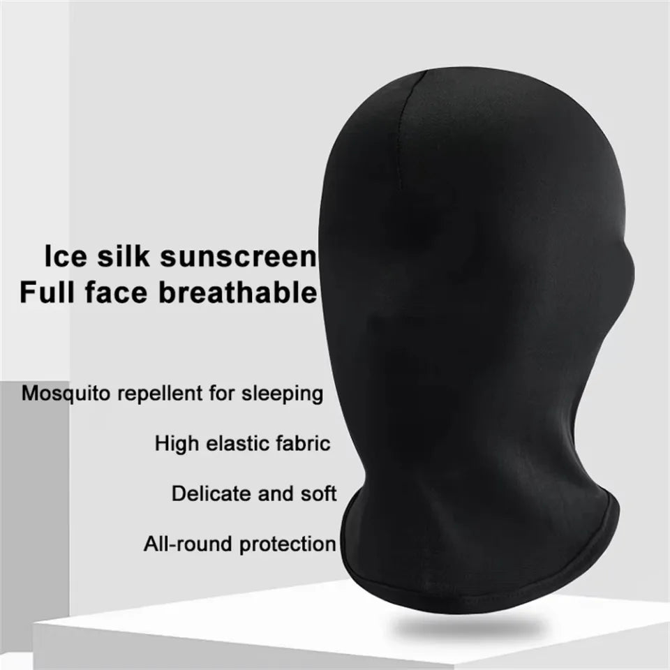 Cosplay Black No Hole Spandex Head Cover Hat Women Men Simulate CS Balaclava Cap Sun Uv Protection Bike Motorcycle Ski Mask