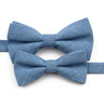 High Quality Mens Solid Color Bowtie Set For Men Children Wedding Party Dinner Accessory Pink Orange Father-son Bow Tie Gift