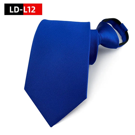 Solid Colors Necktie Zipper Tie 8cm Ties Business for Man Gravatas Handkerchief Bowtie Mens Wedding Shirt Accessories