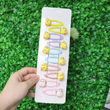 2 Pcs Lovely Little Chicken Children Elastics Hair Bands Hairpins Hair Clips Headwear Barrette Baby Girls Kids Hair Accessories