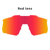 KE9022 Full Red Blue Green Polarized Lens Photochromic Replacement Lenses Cycling Bicycle Sun Glasses Eyewear frame Suitable