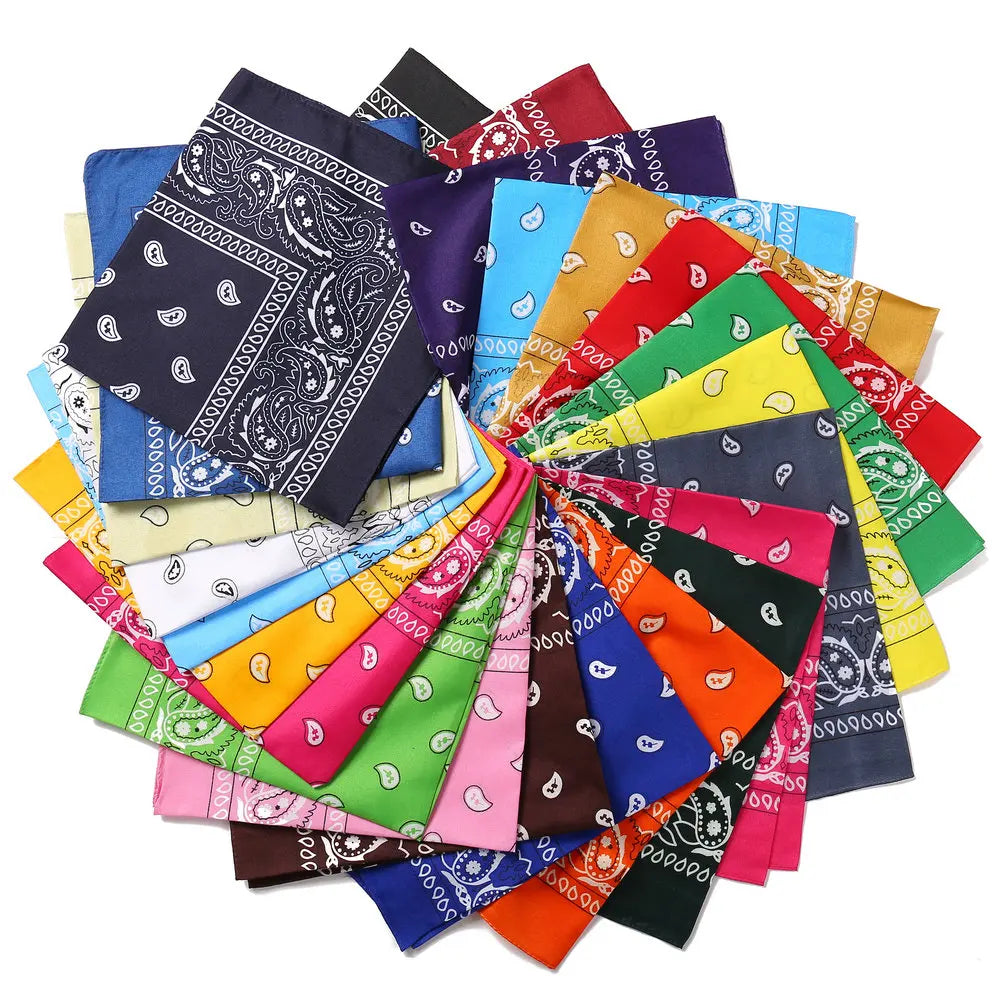 Fashion Scarf Bandana Headwraps For Women Girls Kids Vintage Four Seasons Square Hair Scarve Sports Hairscarf Bohemian Headbands