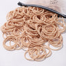 50PCS Macaron Rubber Band Hairband Headband High Elastic Durable Hair Ring Tied High Ponytail Women's Kids Hair Headwear