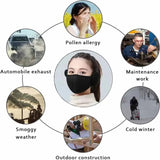 1/2/3 pieces/Winter cycling cold mask for men and women windproof and ear protection 2-in-1 warm cotton thickened earmuffs