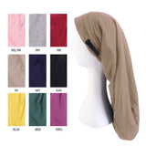 2020 New No. plus-Sized African Printing round Cap Double-Layer Satin Lining Wide Edge Nightcap Chemotherapy Hat