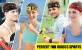 Men Women Sport Headband Skull Ghost Sweat Bandage Elastic Tennis Yoga Gym Headwear Fitness Running Sweatband Hair Accessories