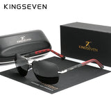 KINGSEVEN Classical Men’s Sunglasses High Quality Aluminum HD Mirror Lens Functional Glasses Women Driving Accessory Eyewear