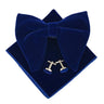 Big Bow Tie Set Velvet Bowknot For Men Pocket Square Cufflinks Set With Big Bowties Men Women Party Wedding Accessories Cravatas