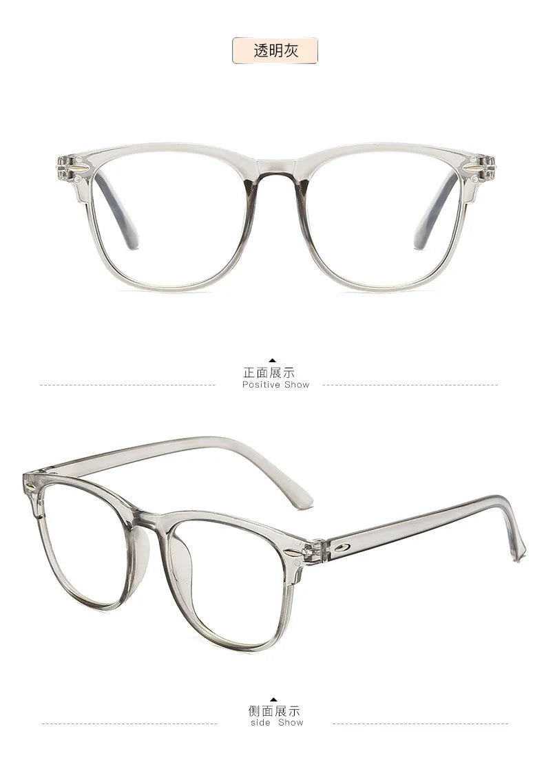 -1.0 -1.5 -2.0 To -6.0 New Transparent Finished Myopia Glasses Men Women Black Eyeglasses Prescription Shortsighted Eyewear