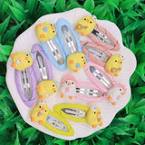 2 Pcs Lovely Little Chicken Children Elastics Hair Bands Hairpins Hair Clips Headwear Barrette Baby Girls Kids Hair Accessories