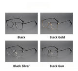 FIRADA Fashion Comfort Glasses Retro Luxury Titanium Square Eyewear Optical Prescription Eyeglasses Frame For Men Women 20363-C