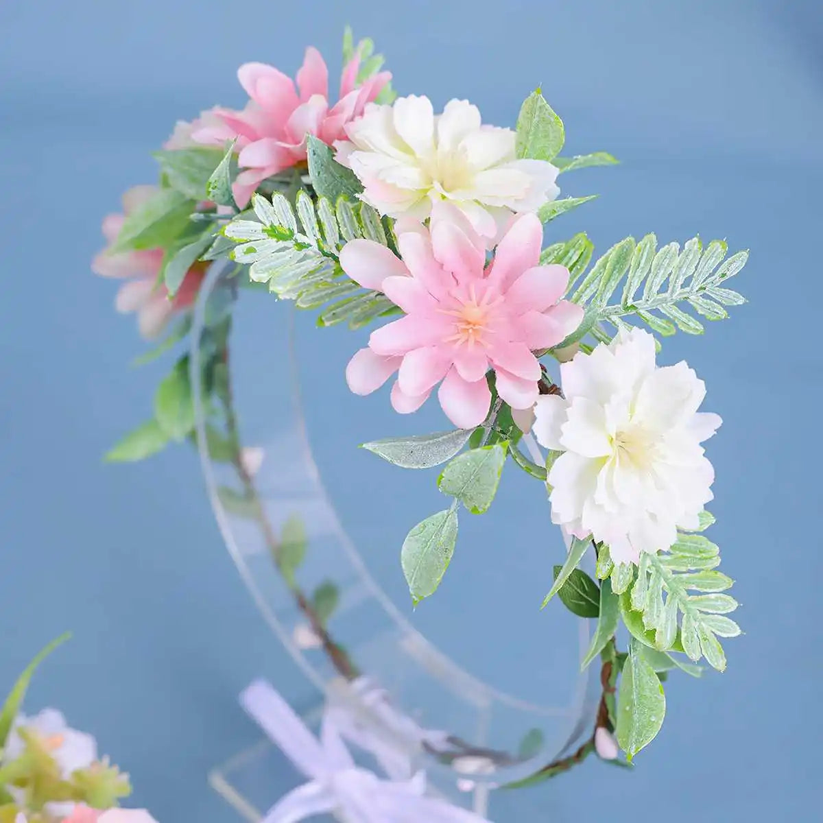 Fashion Flowers Handmade Headbands For Bride Women Leaves Hairbands Wreath Wedding Hair Accessories
