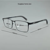 Titanium Alloy Glasses Frames Men Eyewear Optical Prescription Glasses Frame Large Face Eyeglasses square Myopia Retro spectacle