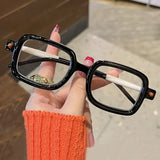 Blue Ray Blocking Anti-Blue Light Reading Glasses Eye Protection Ultralight Hyperopia Glasses Board Square Eyeglasses Office