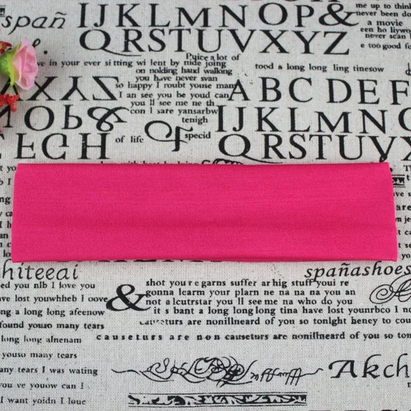 Fashion Sports Headbands for Women Solid Elastic Hair Bands Running Fitness Yoga Hair Bands Stretch Makeup Hair Accessories Hot