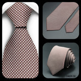 Jacquard Striped Plaid Paisley Necktie 8cm Polyester Male Narrow Tie Skinny Tuxedo Suit Shirt Gift For Business Men Accessory