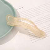 New Acrylic Matte Duckbill Hair Claws Barrettes Bow Solid Color Hair Clips Hair Accessories For Women Hairpin Ponytail Headwear