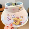 Sanrio Sunscreen Hat Cinnamoroll My Melody Kuromi Pompompurin Anti-Uv Sunshade Cap Large Tongue Sun Hat Kids Birthday Gifts