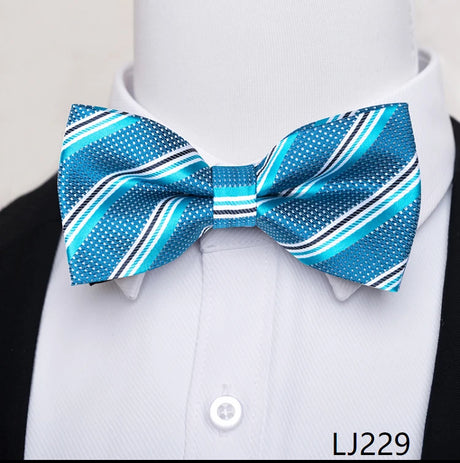 Fashion Brand Brand Silk Bow Tie Dark Blue Man Dot Wedding Accessories lover's day Fit Formal Party