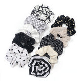3/5PCS Black White Elastic Hair Bands for Girls Simple Basic Headband Women Rubber Band Hair Accessories Holder Scrunchies Gifts