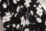Mini robes d'été pour femmes, mode féminine, imprimé floral, en mousseline de soie, froncée, manches courtes bouffantes, robe décontractée