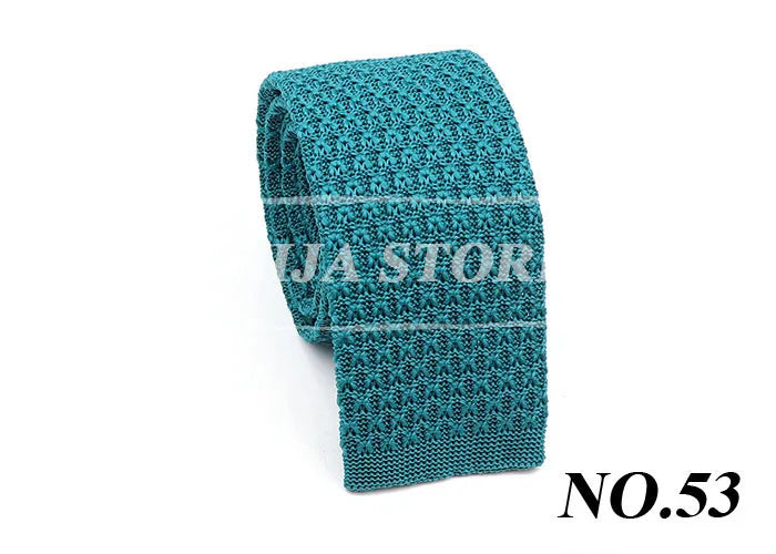 61 Styles Knit Tie Fashion Pattern Print Leisure Men's Knitted Tie Colourful Woven Daily Wear Cravat Gift For Apparel Accessorie