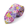 New Style Floral Printed 6cm Tie Blue Green Purple Skinny 100% Cotton Necktie For Men Women Wedding Party Suits Shirt Accessory