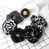 3/5PCS Black White Elastic Hair Bands for Girls Simple Basic Headband Women Rubber Band Hair Accessories Holder Scrunchies Gifts