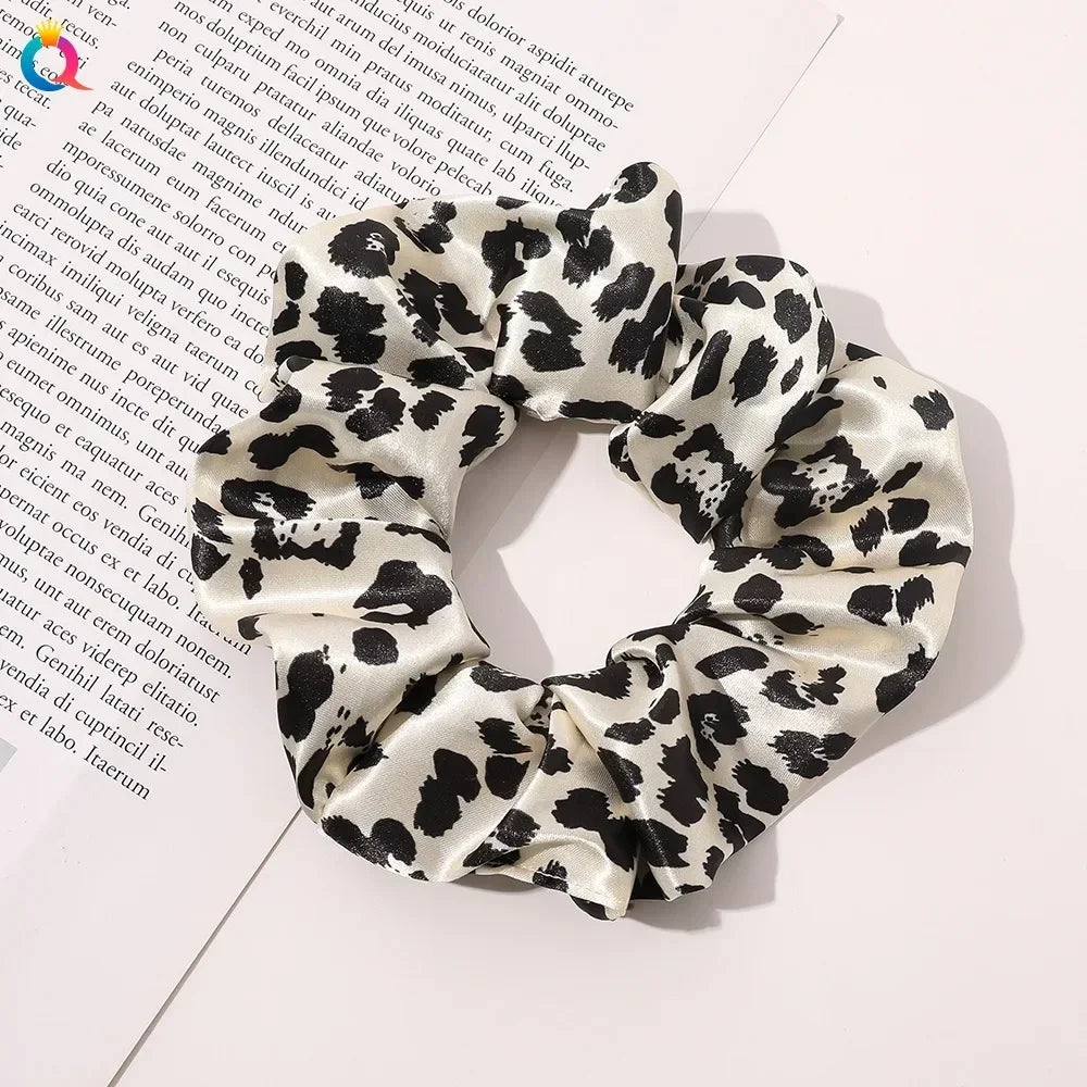 Silk Hair Scrunchies Elastic Hair Bands Not Hurt Hair Women Elegant Headwear Hair Ties Ponytail Holder Hair Rope Rubber Bands