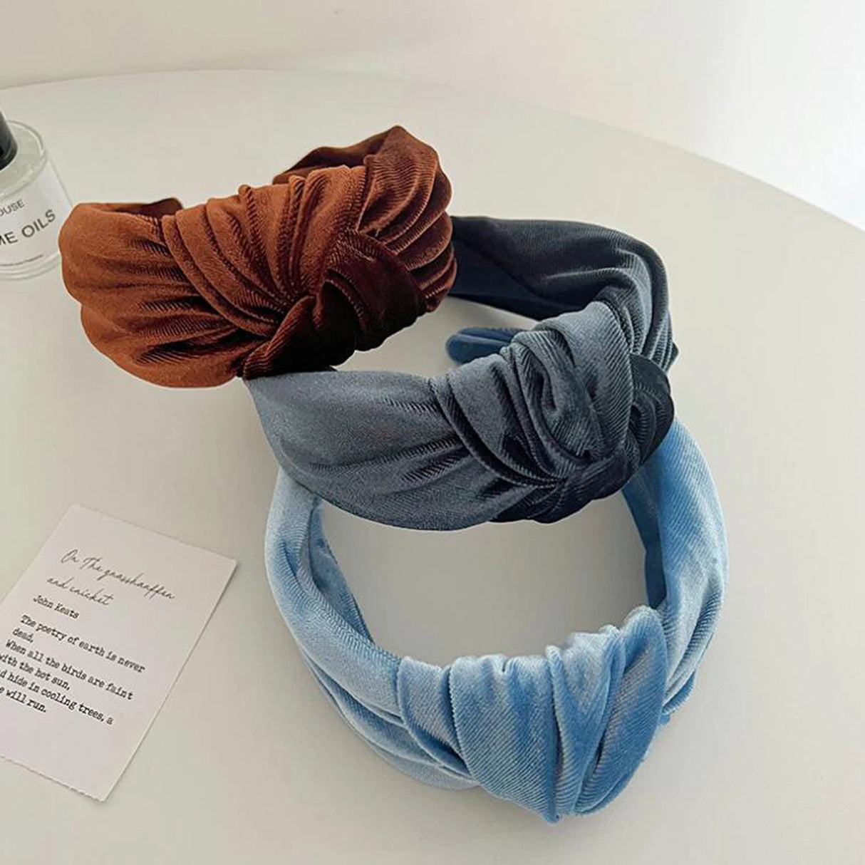 PROLY New Fashion Hairband For Women Solid Color Wide Side Headband Warm Canary Velvet Turban Winter Hair Accessories Wholesale