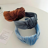PROLY New Fashion Hairband For Women Solid Color Wide Side Headband Warm Canary Velvet Turban Winter Hair Accessories Wholesale