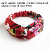 European and American silk elastic elastic cross headband, stylish, simple and versatile headband for parents and children