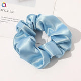 Silk Hair Scrunchies Elastic Hair Bands Not Hurt Hair Women Elegant Headwear Hair Ties Ponytail Holder Hair Rope Rubber Bands