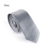 Fashion Casual Slim Plain Mens Solid Skinny Neck Party wedding Tie Silk Necktie