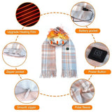 New in Smart Heated Scarf for Men and Women Winter Thickened Neck Warmer Imitation Cashmere USB Electric 3 Gears Fashion Shawl