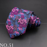 New Design Wedding Men Tie Purple Solid Striped Paisley Flower Neckties Men Business Dropshipping Groom Collar Accessories Gift