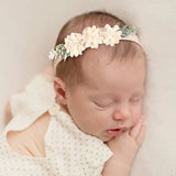 Baby Headband Flowers For Girls Cute Elastic Floral Hair Bands Newborn Toddler Headwear Nylon Headbands Kids Hair Accessories