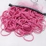 50PCS Macaron Rubber Band Hairband Headband High Elastic Durable Hair Ring Tied High Ponytail Women's Kids Hair Headwear
