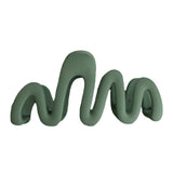 2023 New Trendy Curve Matt Hair Claw Clip Large Shark Crab Hair Clips Women Hair Accessories INS Female Back of Head Hairpin