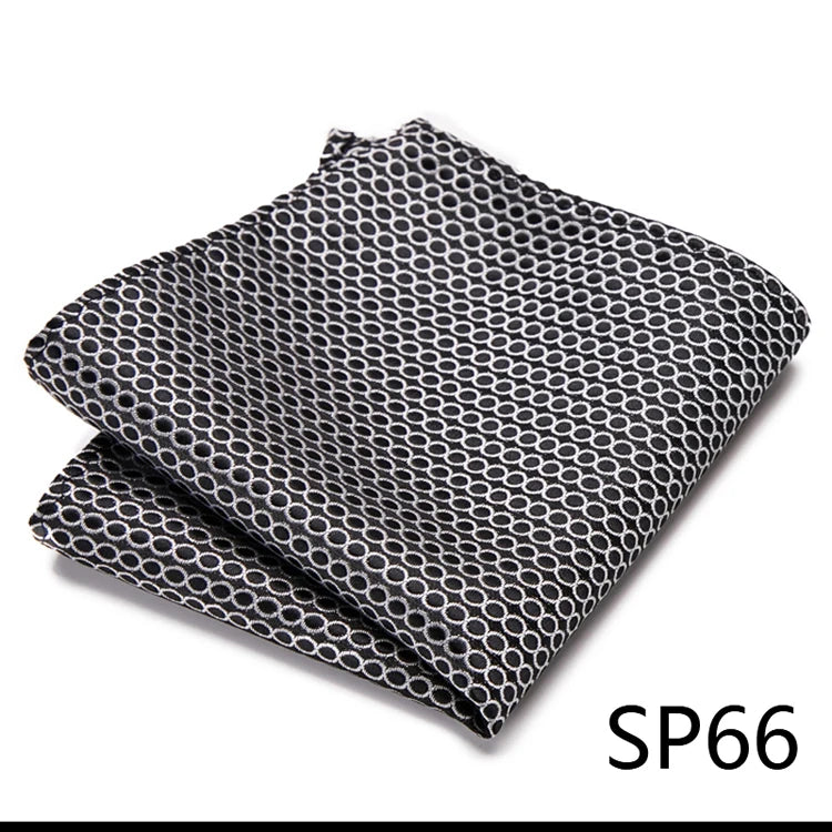 High Grade 2023 New Style Hot sale Silk Handkerchief Black Suit Accessories Solid Men Abraham Lincoln's birthday Pocket Square