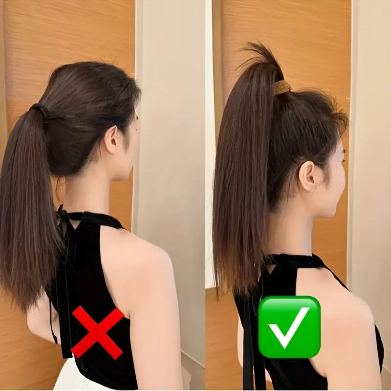 10 High Elastic Thick Hair Bands, Suitable for Ladies-Elegant and Sweet Solid Color Bun Tie, Soft and Not Tight Hair