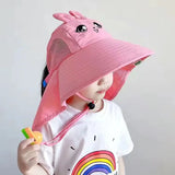 Kid Hat Summer Cap Sun Kindergarten Children UV Protection Baby Boys Girls Sun Caps Going Out Beach  Large Brim Fisherman  M9
