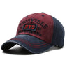 Four Seasons Men's Baseball Cap Casual Wash Embroidered Cap Curved Brim Bowler Sun Hat Official Website