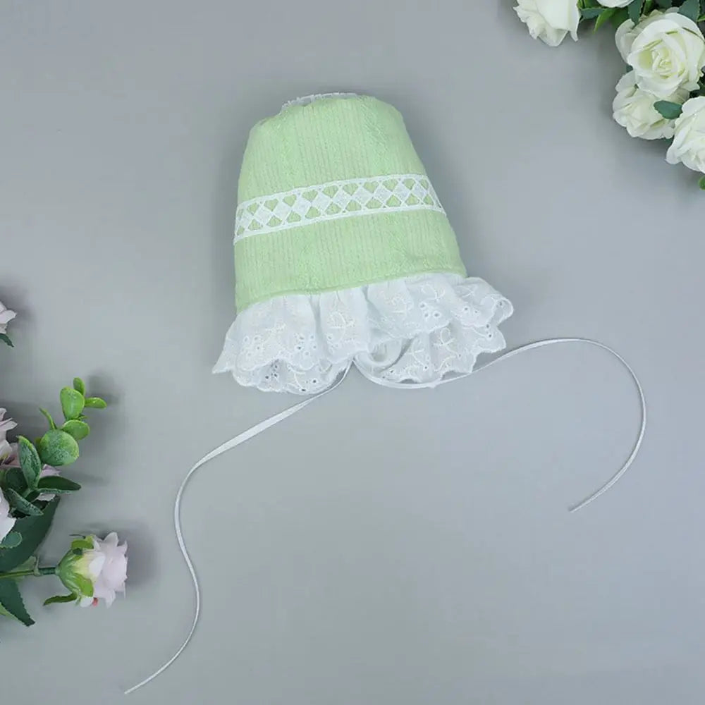 20CM Doll Hat Cute Lace Princess Miniature Hat Nightcap Soft Bonnet Cap For Idol Dolls Accessories Photography Props Kids Toys
